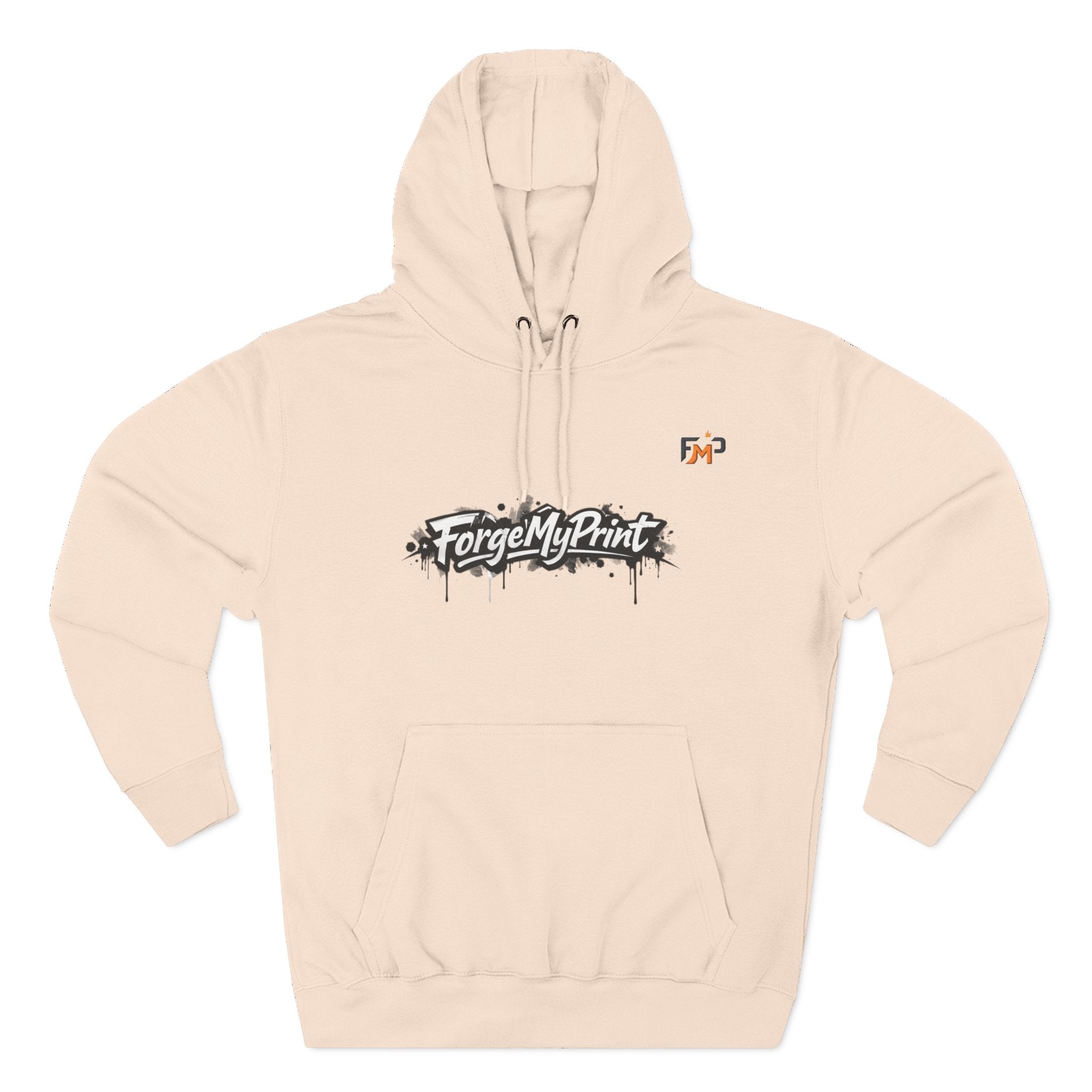 Personalized Pullover Hoodie — Three-Panel Fleece Pullover with customizable images