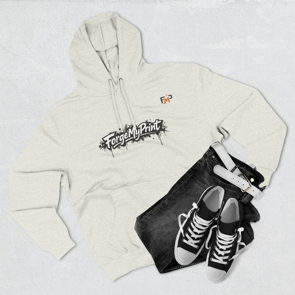 Personalized Pullover Hoodie — Three-Panel Fleece Pullover with customizable images