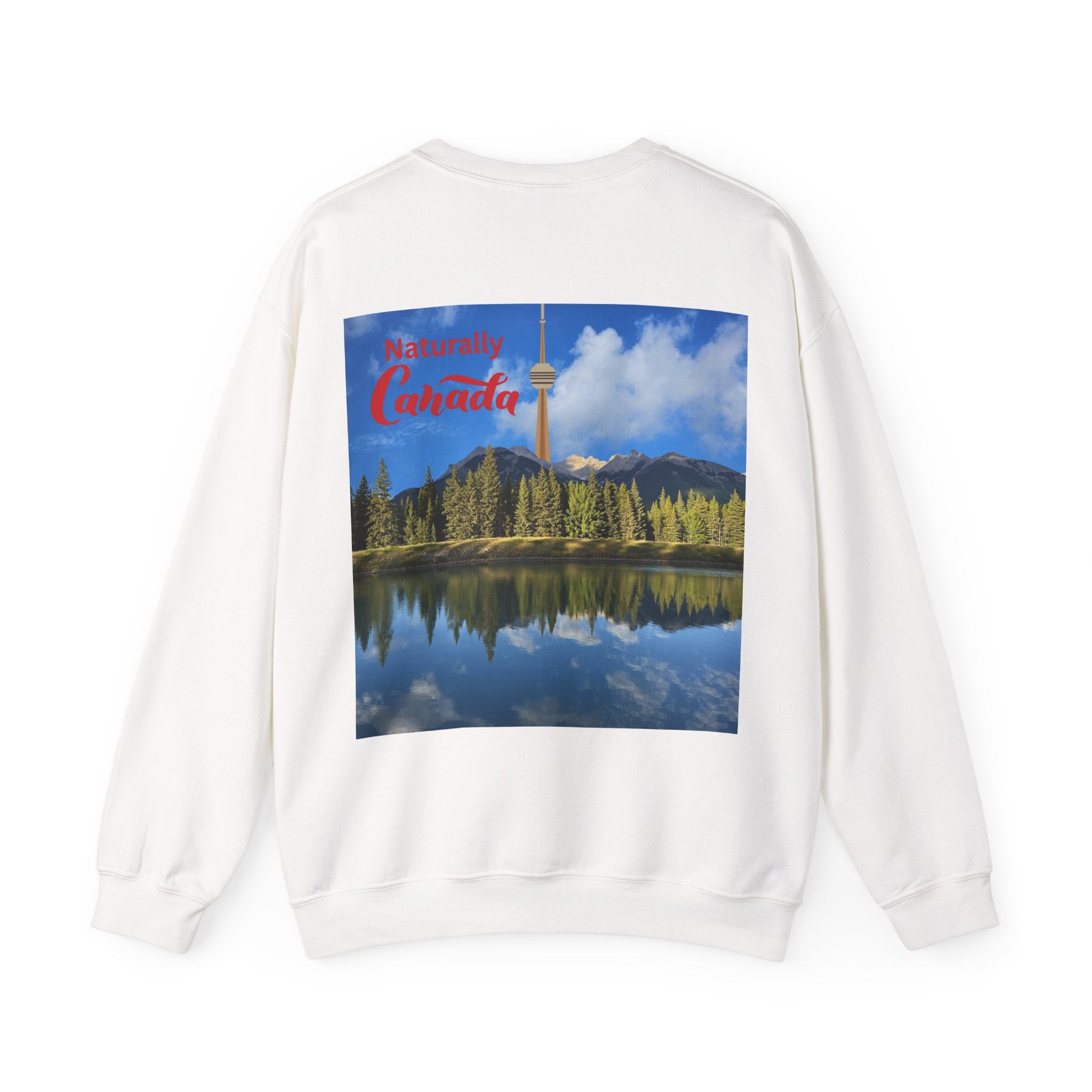 Naturally Canada. Toronto Tower Landscape Crewneck Sweatshirt | Canada Travel Poster