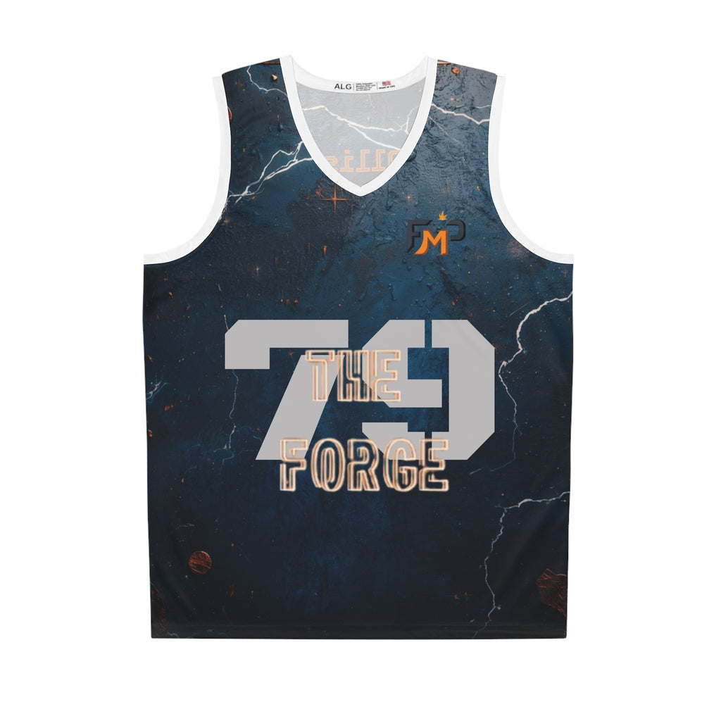 Custom 'The Forge' Basketball Jersey — Personalized Flame Basketball Design