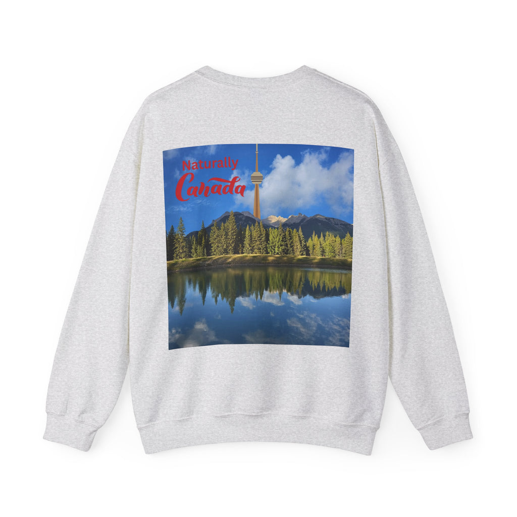 Naturally Canada. Toronto Tower Landscape Crewneck Sweatshirt | Canada Travel Poster