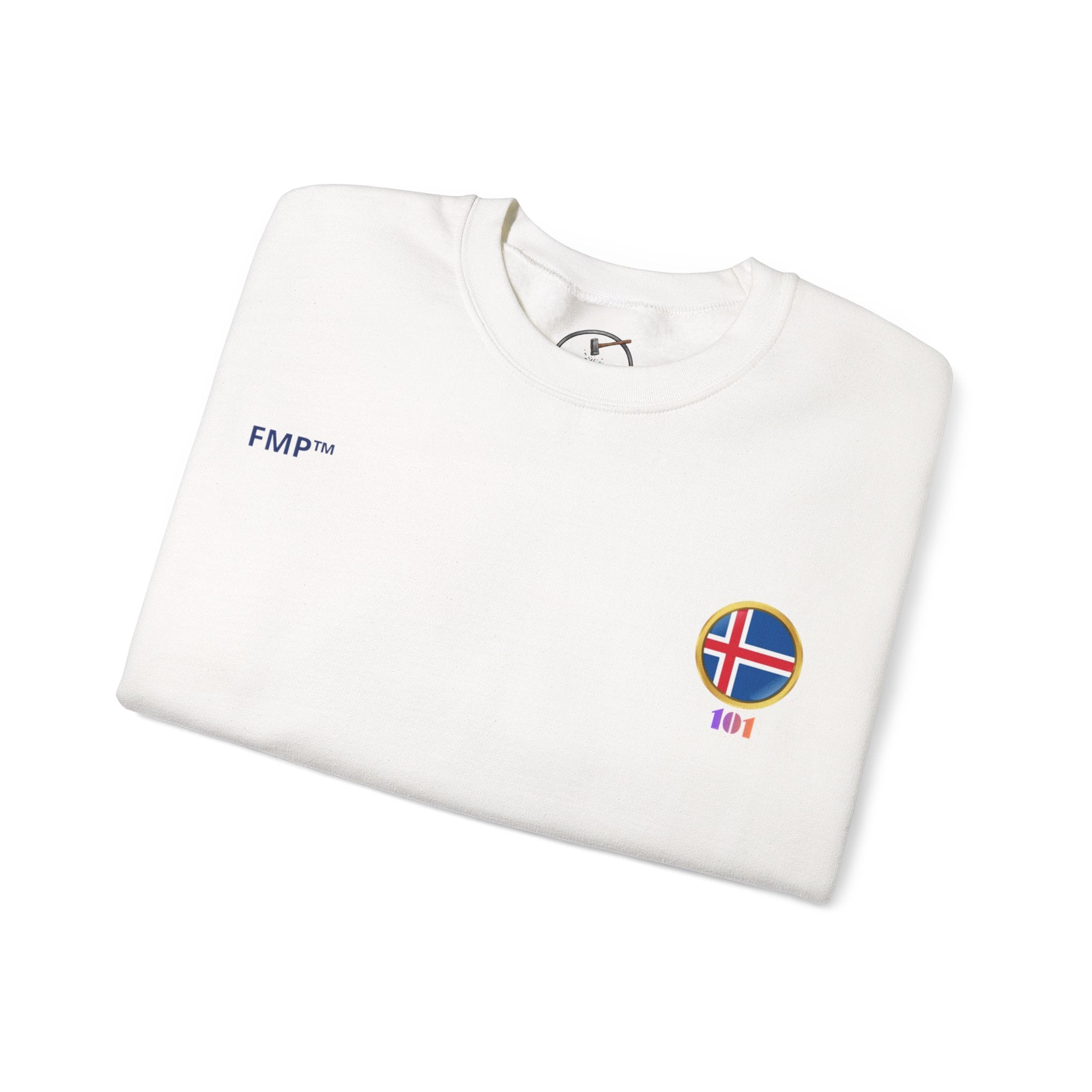 Icelandic Beauty. Volcanic Waterfalls Crewneck Sweatshirt |Iceland Travel Poster